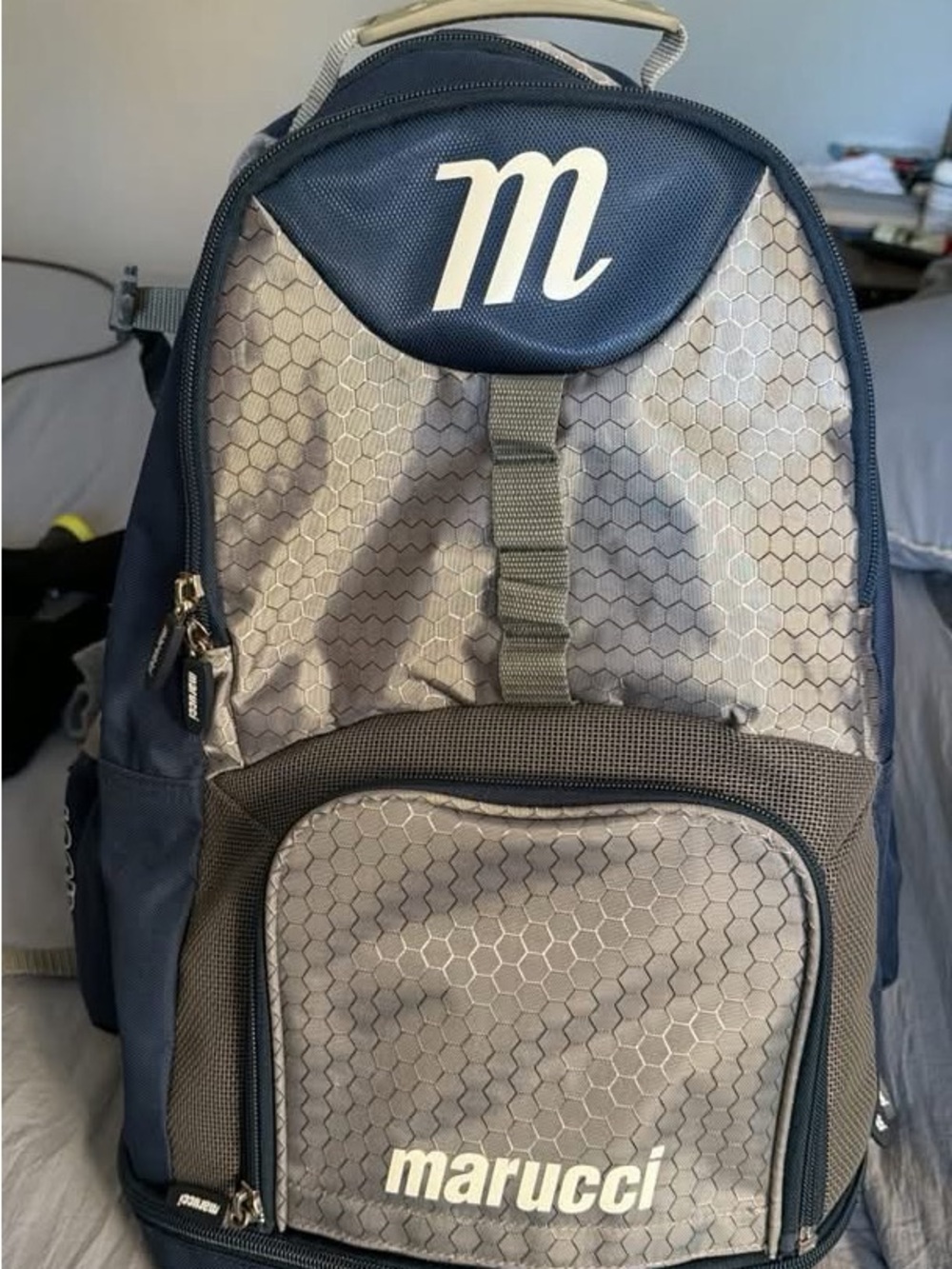 Kids Navy and Gray Baseball bag